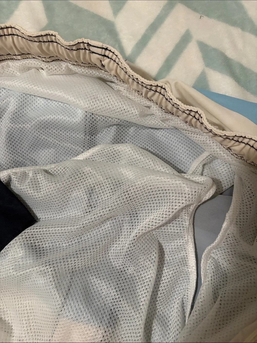 Sonoma Navy, Light Blue & Cream Men's Swim Board Shorts